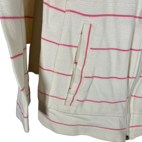 T by Talbots Women Jacket Size XS Long Sleeve Full Zip Stripped Casual Outdoor - Picture 6 of 8